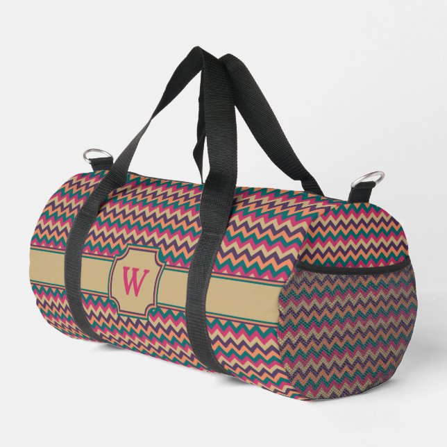 Bolso De Deporte Pequeño Zigzag Tropical (Esquina derecha)