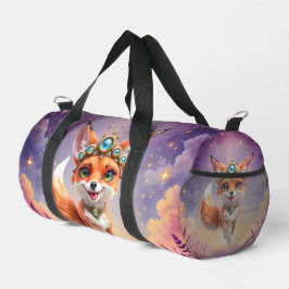 Bolso De Deporte Pequeño Zorro estrellado de los prados iluminados por la l