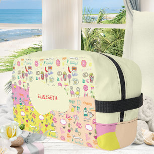 Bolso de Dibujos Kawaii Rosa Pastel Femenino