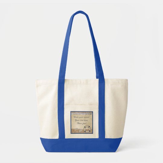 BOLSO DE ENCARGO DE LA PLAYA DEL TEXTO CON LA