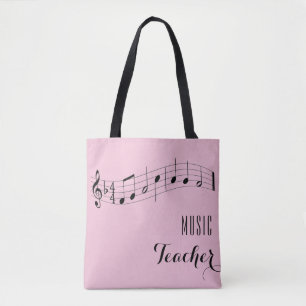 Bolso de encargo del profesor de música - rosa