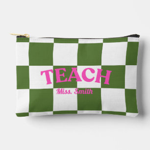Bolso de enseñanza a cuadros personalizable