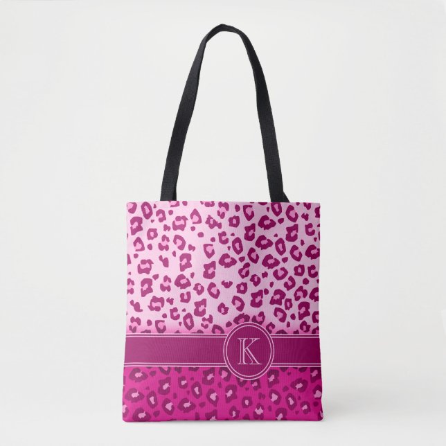 Bolso de impresión de animales con huella de leopa (Anverso)