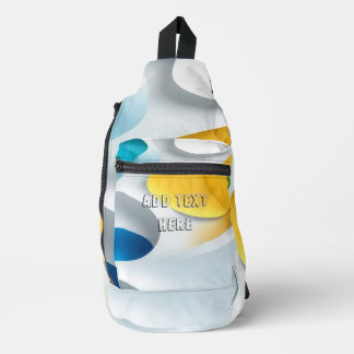 Bolso de inclinación simple de Guay con el texto a