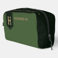 Bolso de inodoro verde militar para hombre/padre