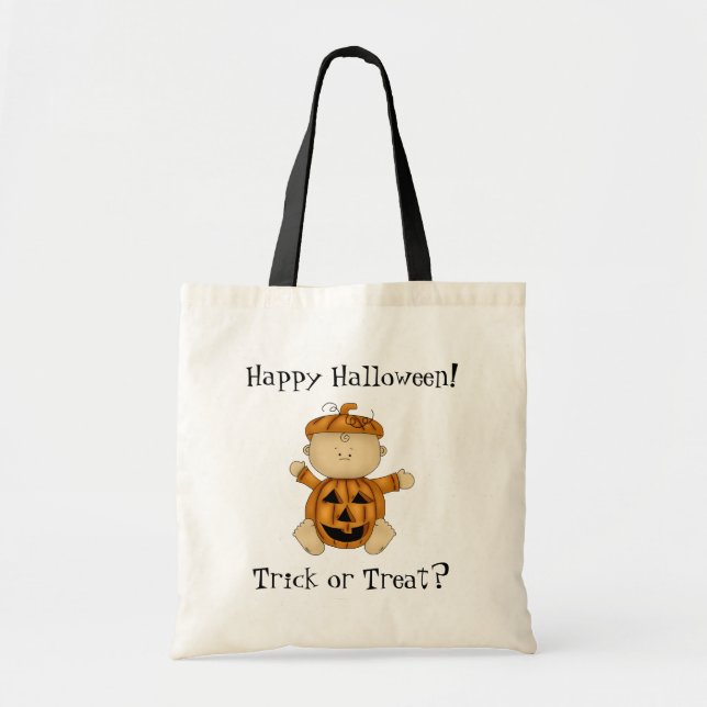 Bolso de la chuchería de Calabaza-Halloween del (Frente)
