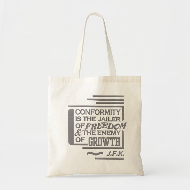 Bolso de la cita de JFK - elija el estilo y el (Frente)