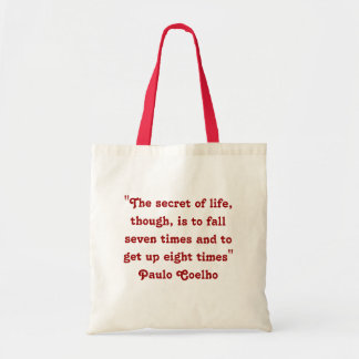 Bolso de la cita de Paulo Coelho