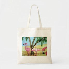 Bolso de la lona "de los flamencos de la Florida"