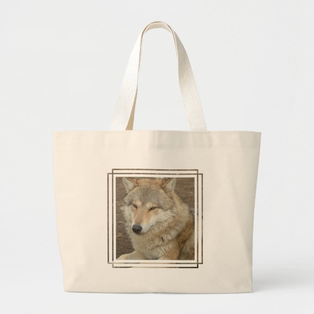 Bolso de la lona del lobo (Frente)