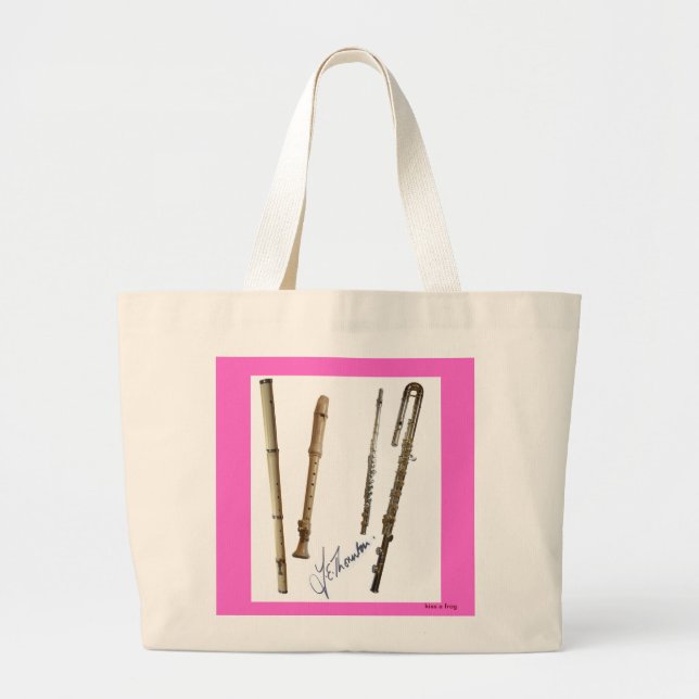 Bolso de la música de la flauta y del registrador (Frente)