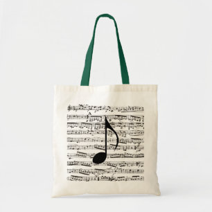 Bolso de la música de las notas musicales