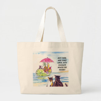 Bolso de la playa de los gatos de la fruta del