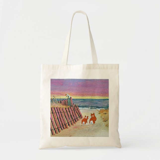 bolso de la puesta del sol del corgi (Frente)