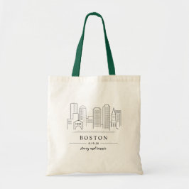 Bolso de la recepción de la boda de Boston