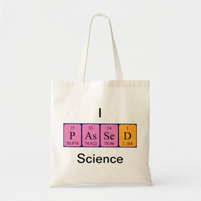 Bolso de la tabla periódica de la ciencia pasada (Frente)