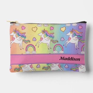 Bolso de lápiz de la Escuela Unicornio y Arcoiris