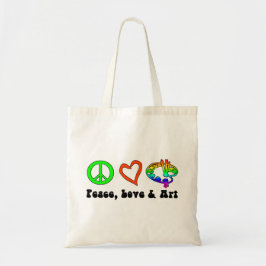 Bolso de los Rótulos de la paz, del amor y del