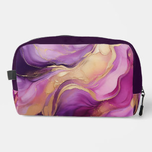 Bolso de lujo abstracto moderno púrpura y dorado