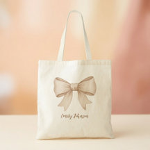 Bolso de mano con lazo - Bolsa de bienvenida de bo