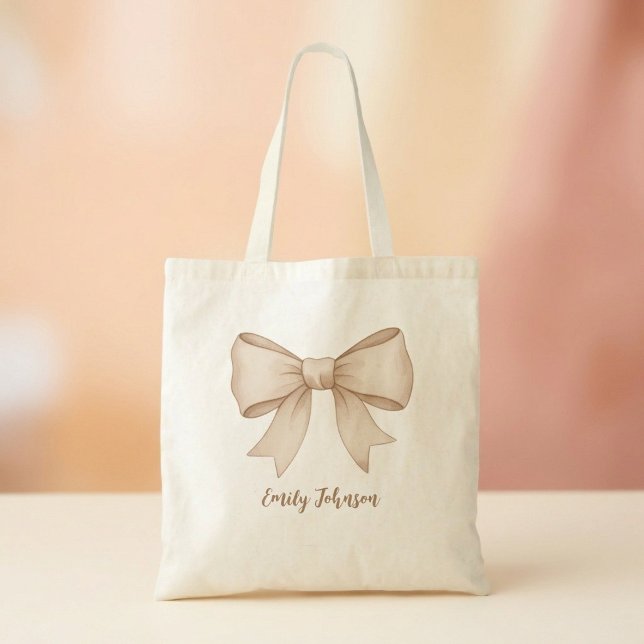 Bolso de mano con lazo - Bolsa de bienvenida de bo (Subido por el creador)
