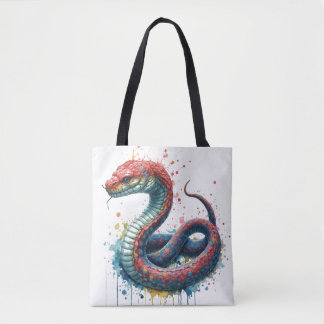 bolso de mano con un colorido diseño artístico de
