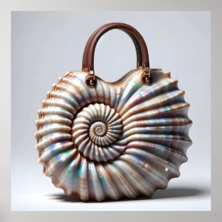 Bolso de mano espiral de conchas - Arte de moda ná
