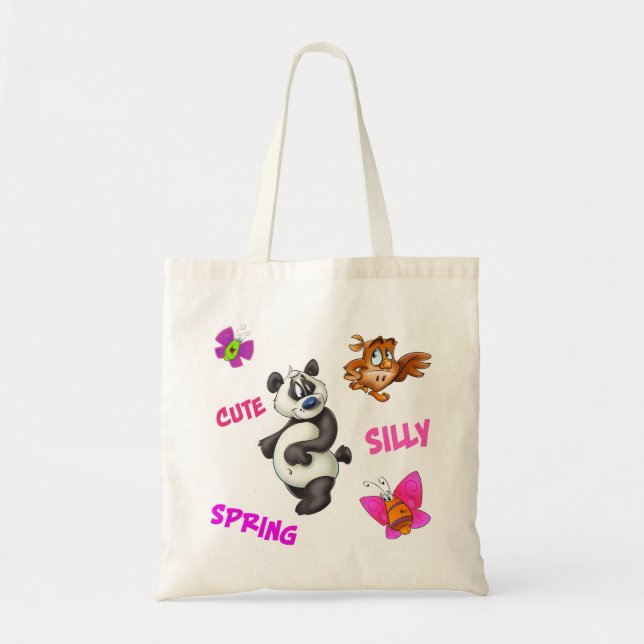 Bolso de mano lindo del dibujo animado (Frente)