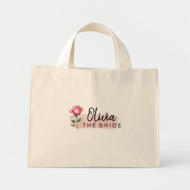 Bolso de mano Rosa Rosa Alegre Viaje – para Novias (Frente)