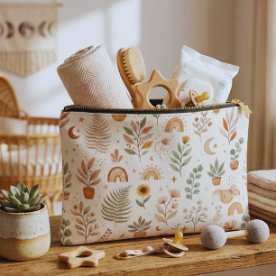 Bolso de maquillaje arcoíris boho personalizado de