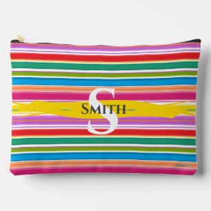 Bolso de Maquillaje con Nombre  - HAMbWG - Rayas C