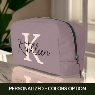 Bolso de Maquillaje con Nombre Inicial Personaliza
