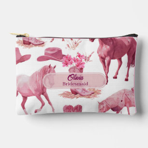 Bolso de Maquillaje de Vaquera Rosa para Damas de 