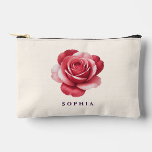Bolso de Maquillaje Elegante de Rosa Roja Personal
