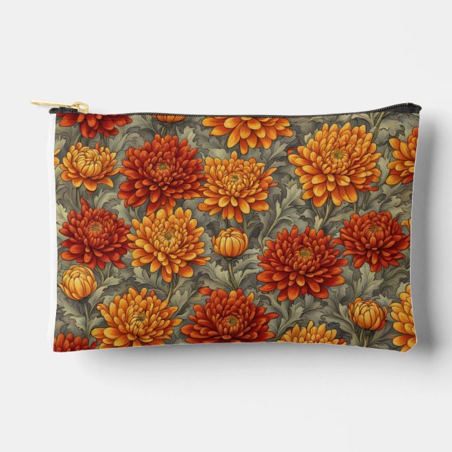 Bolso de maquillaje floral de otoño (Anverso)