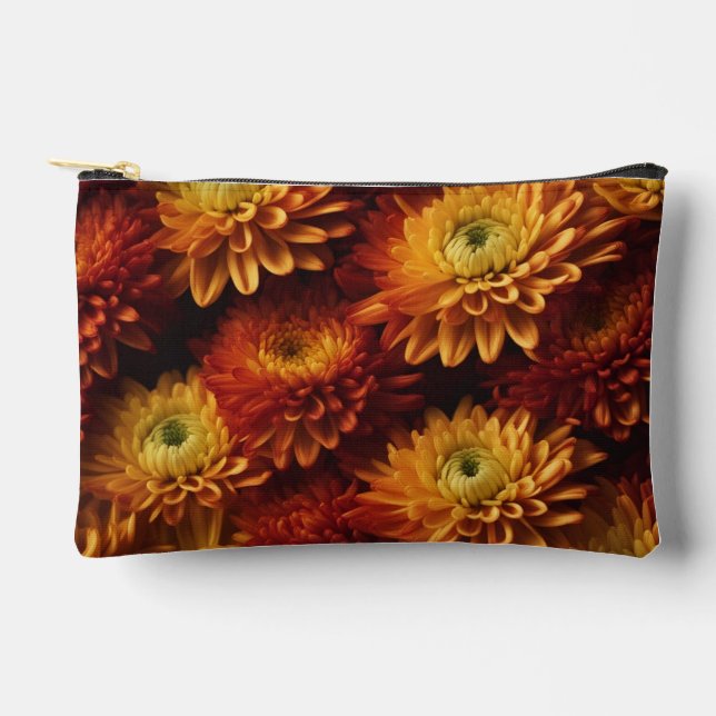Bolso de maquillaje floral de otoño (Anverso)