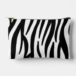 Bolso de Maquillaje Moderno con Estampado de Cebra