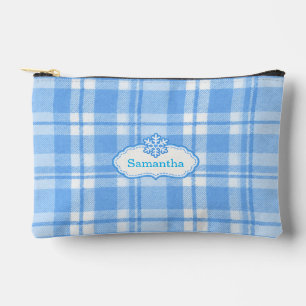 Bolso de Maquillaje Personalizado de Cuadro Azul c