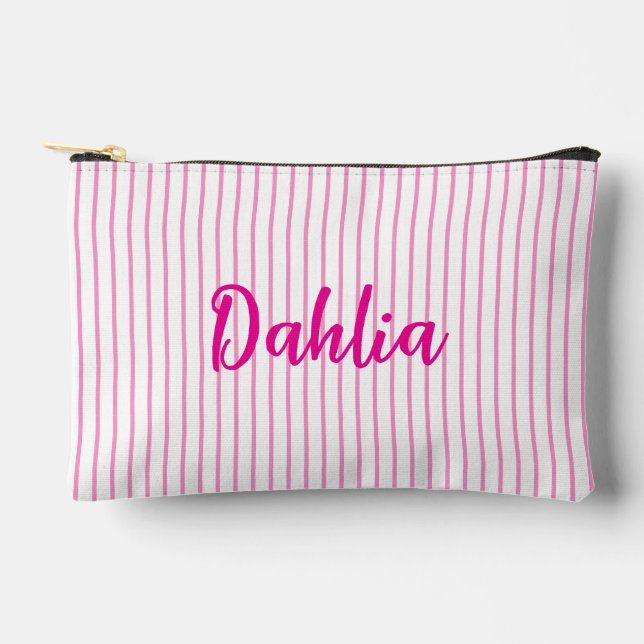Bolso de Maquillaje Personalizado de Seersucker, R (Anverso)