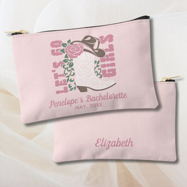Bolso de Maquillaje Personalizado para Despedida d (Bachelorette Makeup Bag Personalized Last Rodeo
)