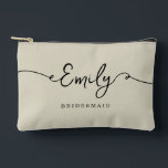 Bolso de Maquillaje Personalizado Regalos para Dam<br><div class="desc">Estas elegantes y consideradas bolsas pequeñas son el regalo perfecto para tus damas de honor, una hermosa forma de mostrar tu aprecio por su amor y apoyo. Ya sea como regalo para la fiesta de despedida, un detalle para la despedida de soltera o una propuesta para dama de honor, estas...</div>