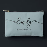 Bolso de Maquillaje Personalizado Regalos para Dam<br><div class="desc">Estas elegantes y pensativas bolsas pequeñas son el regalo perfecto para tus damas de honor, una hermosa manera de mostrar tu aprecio por su amor y apoyo. Ya sea como regalo para la fiesta de boda, un favor para la despedida de soltera o una propuesta para dama de honor, estas...</div>