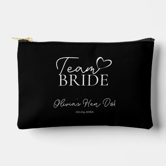 Bolso de Maquillaje Team Bride – Fiesta de Despedi (Anverso)