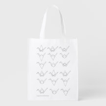 Bolso de papel de la grúa de Origami