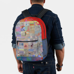 Bolso de Patrón Geométrico de Patchwork Tradiciona