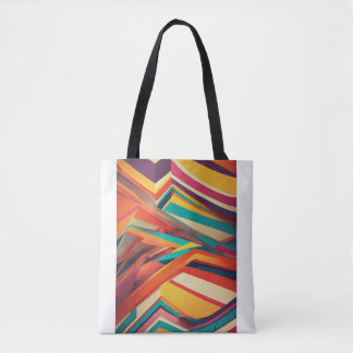 Bolso de pintura con "Capas geométricas abstractas