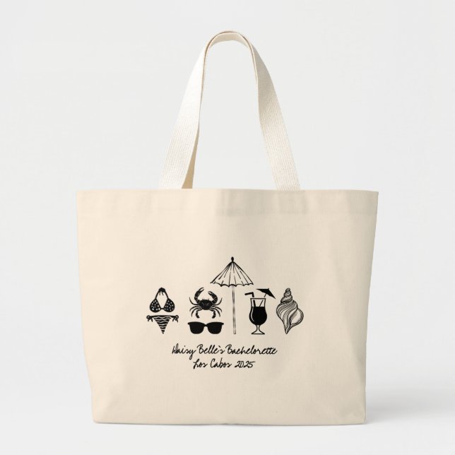 Bolso de playa para despedida de soltera (Frente)