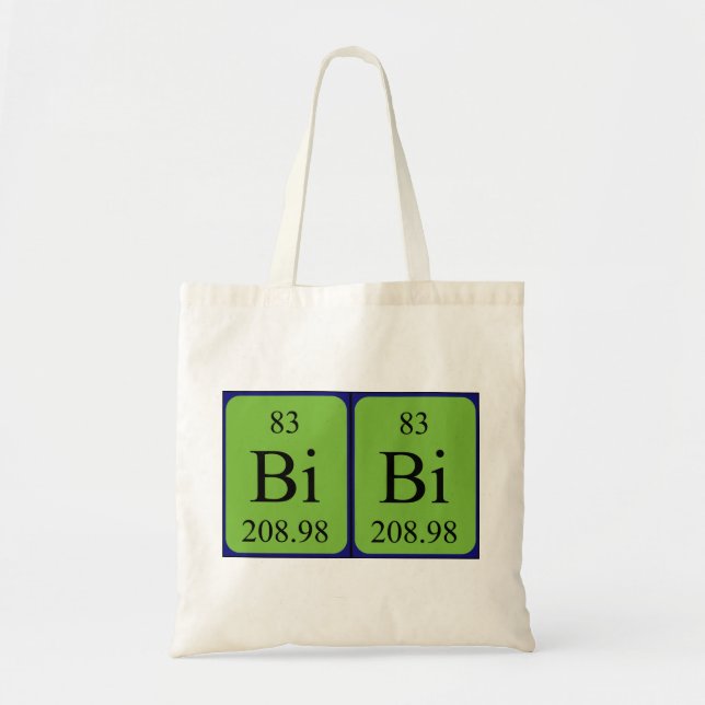 Bolso de tabla periódica Bibi (Frente)