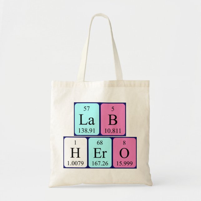 Bolso de tabla periódica de Lab Hero (Frente)