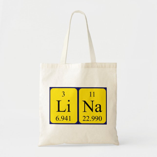 Bolso de tabla periódica Lina (Frente)